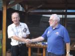 Le Pr&eacute;sident Sliz avec Peter venu d'Angleterre
