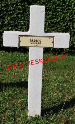 BARTOS
Décès 06.1940 Nancy Sud (54)
Inhumation 20.06.1964 - Tombe 78
Grenadier 
copyright Frania 
