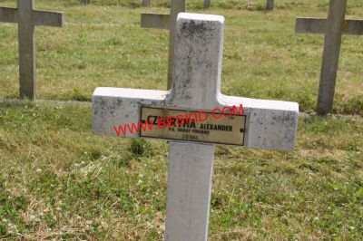 CZUPRYNA Alexander
Décès 03.11.1943 Mulhouse (68)
Inhumation 11.05.1966 - Tombe 182
Armée Polonaise
copyright Frania 
