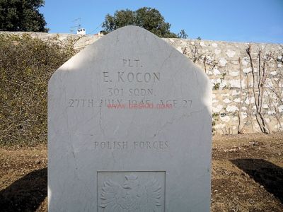 KOCON Eugeniusz
- 27 ans -
Mécanicien POLISH AIR FORCE - 301 squadron
Décédé 27.07.1945 

