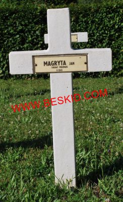 MAGRYTA Jan
Décès 06.1940 Hoste-Haut (57)
Inhumation 05.05.1964 - Tombe 20
Armée Polonaise
copyright Frania 
