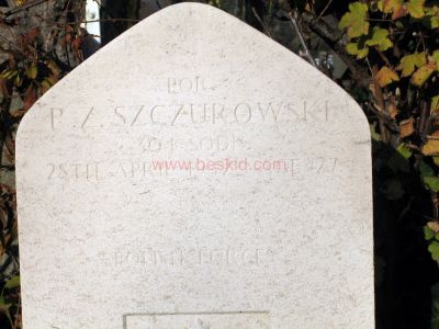 SZCZUROWSKI Ryszard
- 27 ans -
Décès 28.04.1942 
Lieutenant P76788 POLISH ARMY
Rang V - tombe 2
