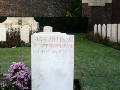 ZIELINSKI Stan
Infanterie régiment 14
Tombé 13.02.1919
