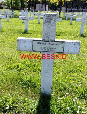 ZIELINSKI Wladyslaw
35 ans
Né 10.06.1908
Décès 25.09.1944
(Tué au combat)
Forces Françaises Intérieures
Matricule 74804
Provenance Bramans (73)
Inhumation 22.07.1959 - PV 3917
Carré D - Rang 11 - Tombe 10
Copyright Frania
