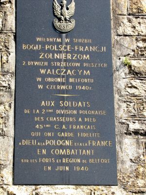 Belfort (90)
2è Division Polonaise
Région de Belfort (90) en juin 1940
